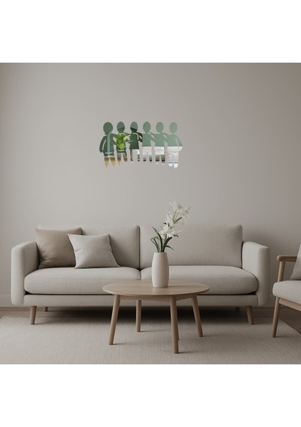 Takım Çalışması Sembolü Dekoratif Aynalı Tablo - 11550-9400