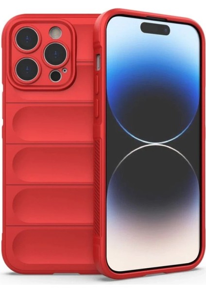 iPhone 16 Pro Kılıf Optimum Silikon - Kırmızı - 17619-3497