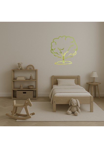 Ağaç Silueti Dekoratif Altın Aynalı Tablo - 17155-7620 fırsatları