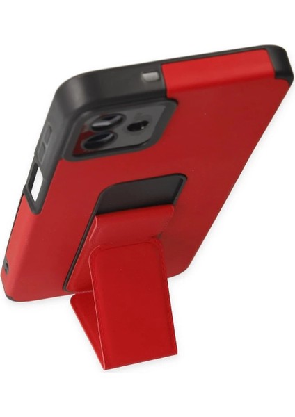 Samsung Galaxy A04 Kılıf Mega Standlı Silikon - Kırmızı - 14040-3061 modelleri