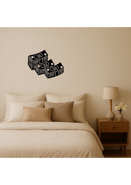 Dolar Yığını Tasarımı Iç Mekan Dekoratif Tablo - 18246-1263