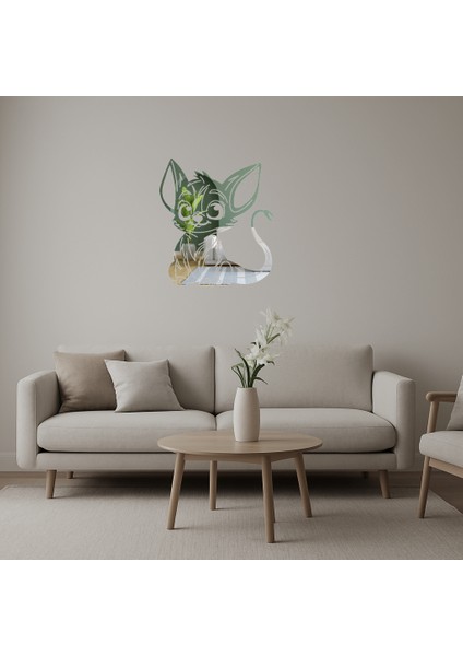 Canlı Çizgi Film Karakteri Dekoratif Aynalı Tablo - 19434-6684