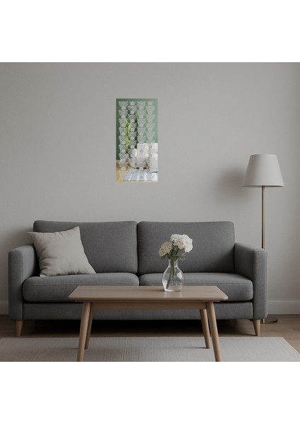 Modern Geometrik Desenli Duvar Aynalı Tablosu - 13780-5740 indirimleri