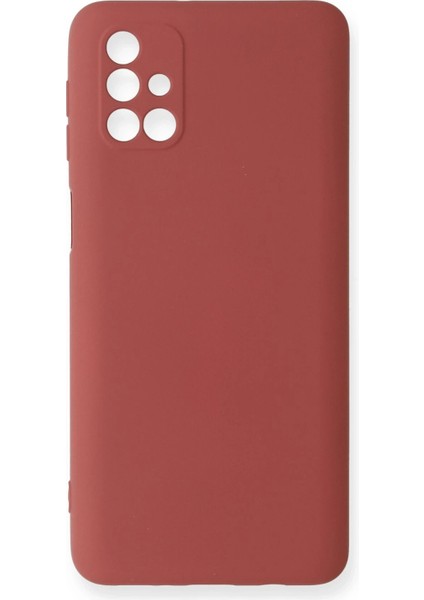 Samsung Galaxy M31S Kılıf Nano Içi Kadife Silikon - Kiremit - 17337-7215