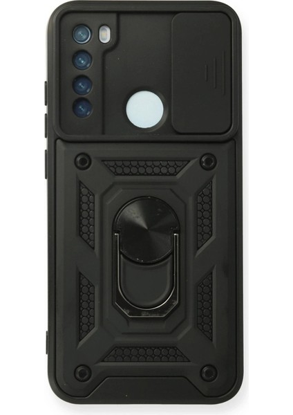 Xiaomi Redmi Note 8 Kılıf Pars Lens Yüzüklü Silikon - Siyah - 19212-9016