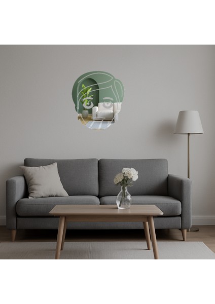 Sevimli Emoji Kadın Yüzü Dekoratif Aynalı Tablo - 19404-4423 indirimleri