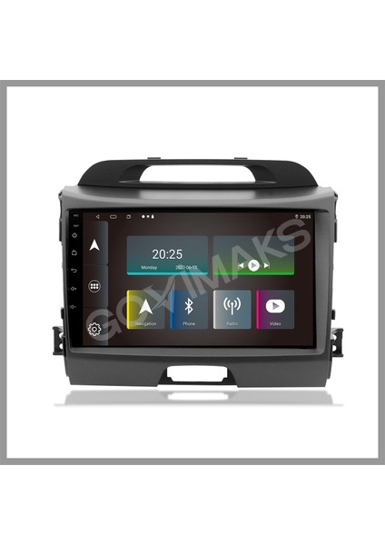 GOVİMAKS KIA SPORTAGE 2010-2015 UYUMLU 4 GB RAM 64 GB HAFIZA ANDROID MULTIMEDIA TEYP