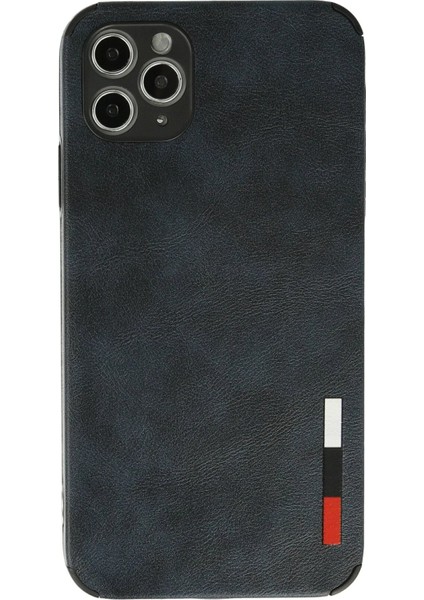 iPhone 11 Pro Kılıf Loop Deri Silikon - Lacivert - 12508-9174