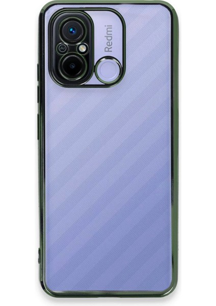 Xiaomi Redmi 12C Kılıf Lensli Silikon - Yeşil - 11638-9369