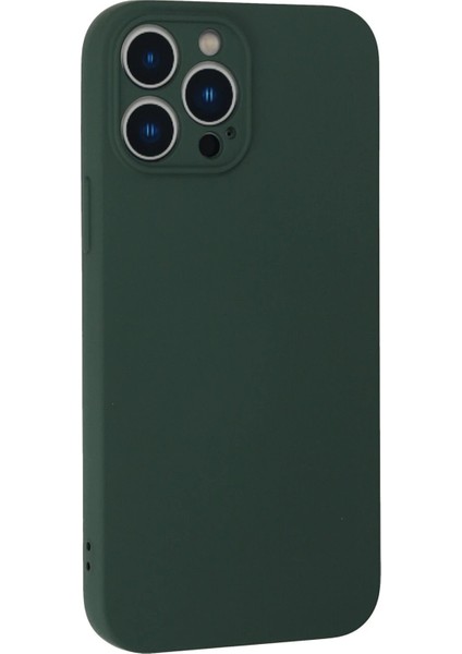 iPhone 13 Pro Kılıf Nano Içi Kadife Silikon - Koyu Yeşil - 19453-3059 modelleri
