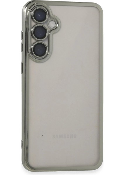 Samsung Galaxy S23 Fe Kılıf Lensli Silikon - Gümüş - 15267-5924