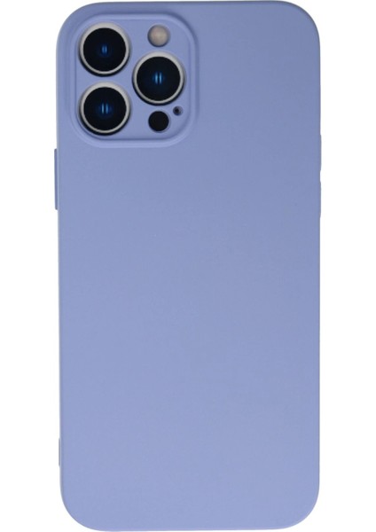 iPhone 13 Pro Kılıf Nano Içi Kadife Silikon - Lila - 18245-9940