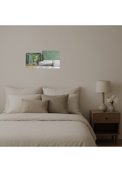 Kelebek Esintisi Dekoratif Aynalı Tablo - 14989-8243 fiyatları