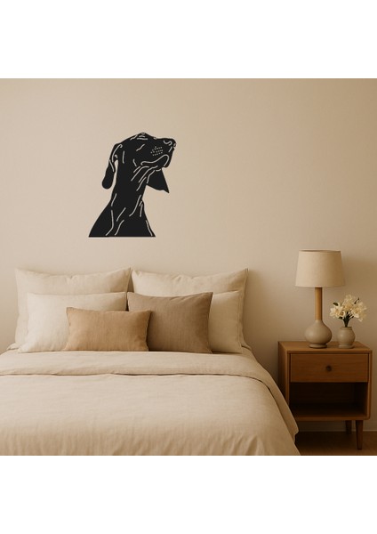 Sevimli Köpek Yüzü Mdf Dekoratif Tablo - 17294-7105