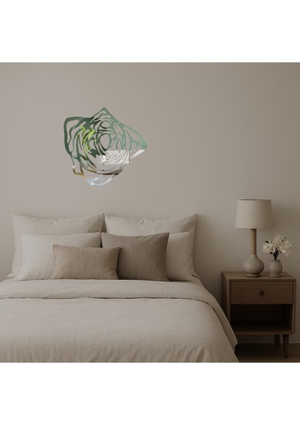 Çiçek Desenli Dekoratif Aynalı Tablo - 11524-7808 fiyatları