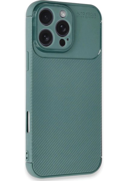 iPhone 16 Pro Max Kılıf Auto Focus Karbon Kapak - Koyu Yeşil - 15786-7206 indirimleri