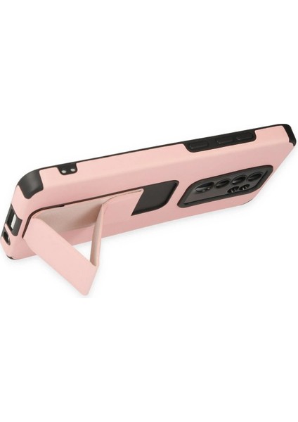 Xiaomi Redmi Note 8 Pro Kılıf Mega Standlı Silikon - Pudra - 12334-6943 fırsatları