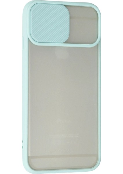 iPhone 6 Kılıf Palm Buzlu Kamera Sürgülü Silikon - Turkuaz - 17688-4457 modelleri