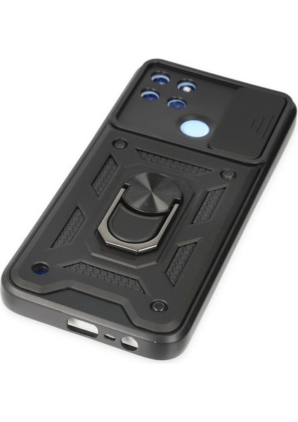 Realme C25Y Kılıf Pars Lens Yüzüklü Silikon - Siyah - 14321-9625 indirimleri