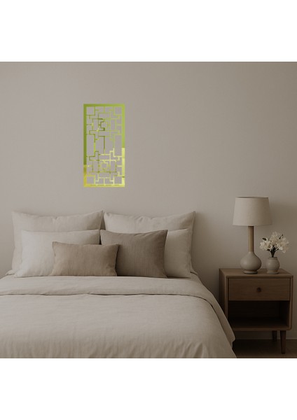 Şık Çiçek Desenli Dekoratif Altın Aynalı Tablo - 15969-4103 fiyatları