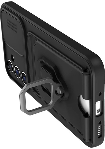 Samsung Galaxy A56 Kılıf Zuma Kartvizitli Yüzüklü Silikon - Siyah - 16928-1599 modelleri