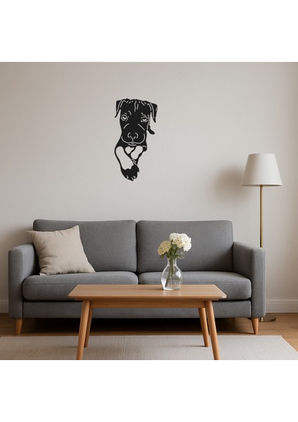 Modern Köpek Yüzü Mdf Dekoratif Tablo - 12876-1347 fırsatları