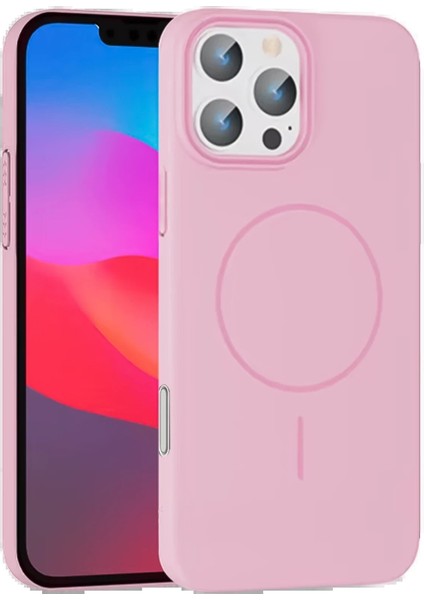 iPhone 16 Pro Max Broş Magsafe Kapak - Pembe - 17400-5676