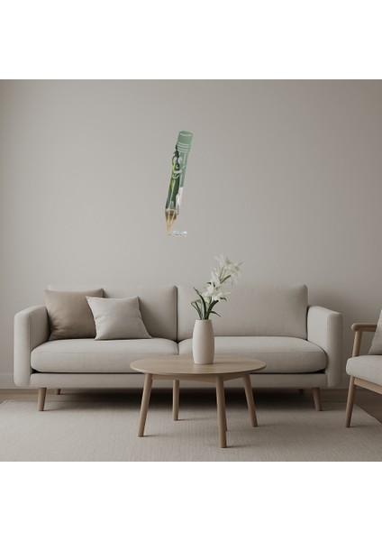 Mutlu Kalem Tasarımlı Dekoratif Aynalı Tablo - 17728-2832