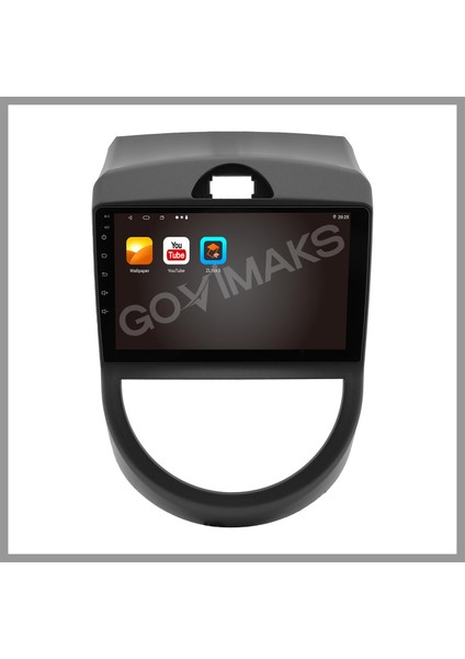 GOVİMAKS KIA SOUL 2010-2013 UYUMLU 6 GB RAM 128 GB HAFIZA ANDROID MULTIMEDIA TEYP