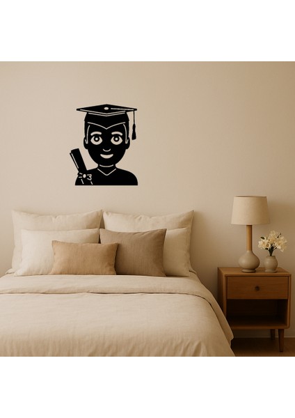 Öğrenci Erkek Emoji Dekoratif Tablo - 16011-2893