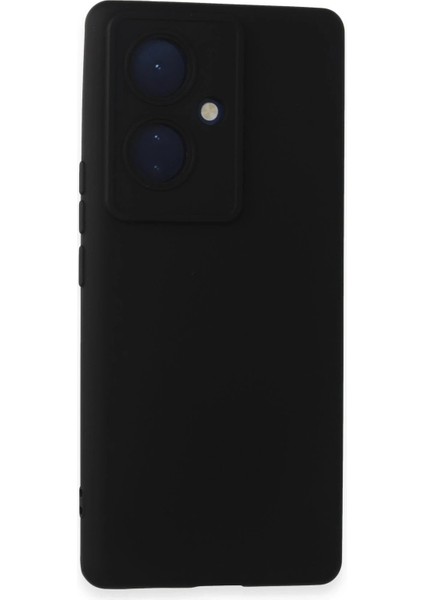 Vivo V29 Lite Kılıf Nano Içi Kadife Silikon - Siyah - 16027-8143