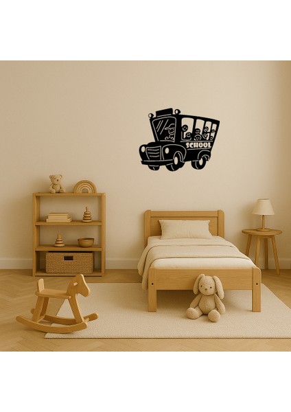Öğrencili Okul Servisi Dekoratif Tablo - 16454-8084 modelleri