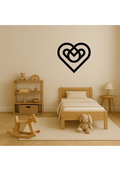 Geometrik Kalpler Mdf Dekoratif Tablo - 12362-8122 modelleri