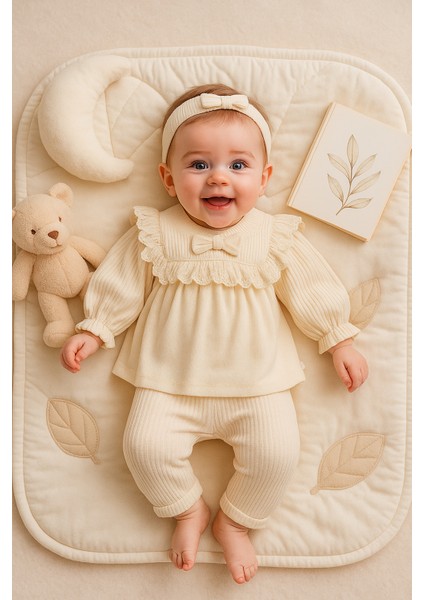 0-3 Ay Kız Madamme 5'li Hastane Çıkışı Set