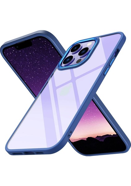 iPhone 14 Pro Max Kılıf Power Silikon - Mavi - 15985-4441