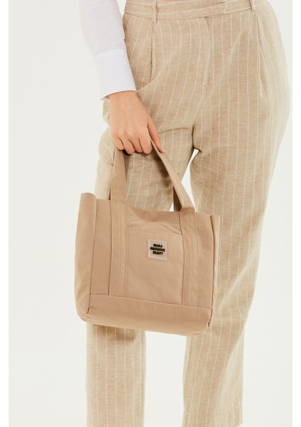 Vizon U37 Kanvas Kumaş,2 Bölmeli Ön Cep Detaylı , Çıt Çıtlı Günlük El,kol ve Omuz Çantası fırsatları