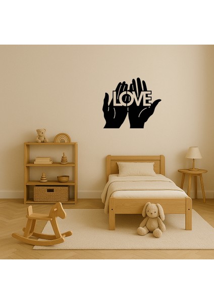 Eller Üzerinde Aşk Dekoratif Tablo - 19998-8973 modelleri