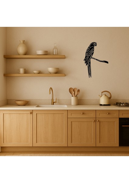 Çift Macaw Papağan Mdf Dekoratif Tablo - 17631-2604 fiyatları