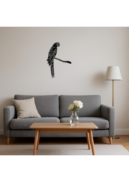 Çift Macaw Papağan Mdf Dekoratif Tablo - 17631-2604 fırsatları