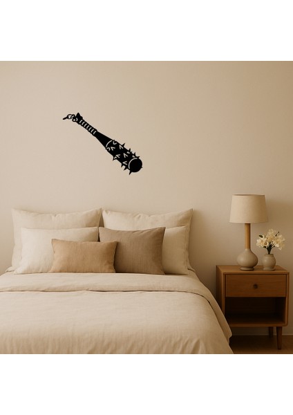 Dekoratif Ortaçağ Ahşap Mace Tablo - 19906-2660