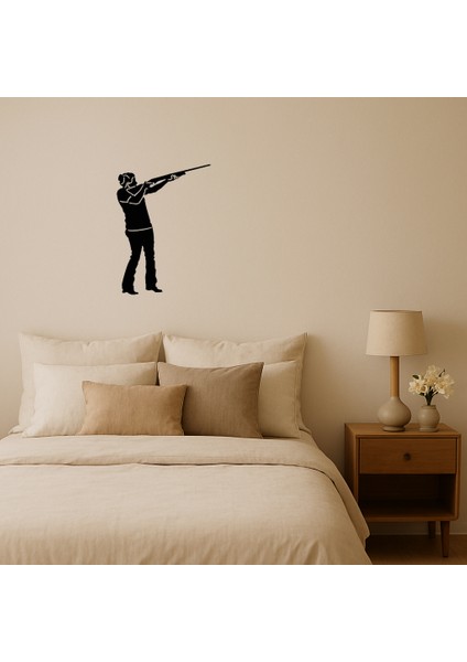 Silahlı Kız Temalı Dekoratif Tablo - 19208-9116