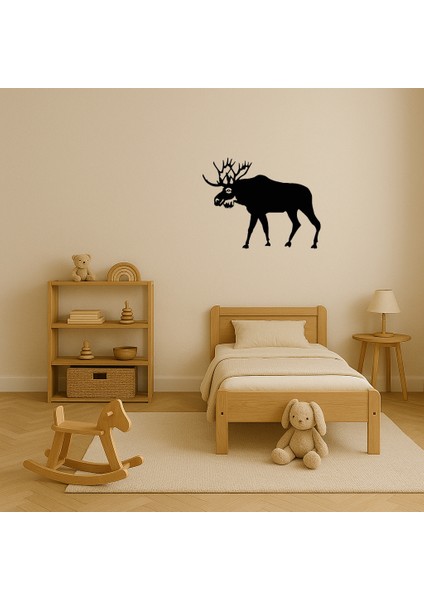 Modern Geyik Silüeti Dekoratif Tablo - 13987-4094 modelleri