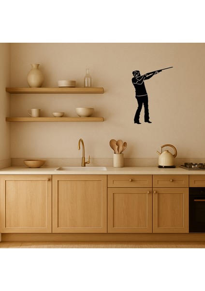 Silahlı Kız Temalı Dekoratif Tablo - 19208-9116 fiyatları