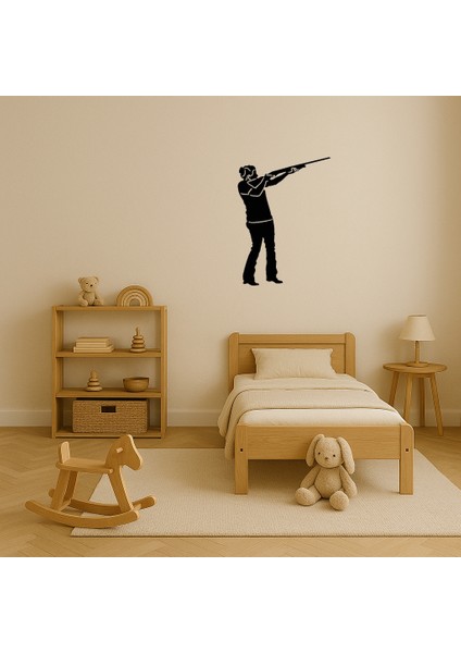 Silahlı Kız Temalı Dekoratif Tablo - 19208-9116 modelleri