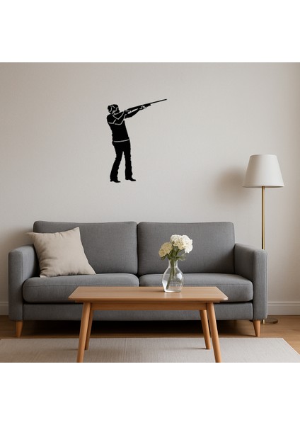 Silahlı Kız Temalı Dekoratif Tablo - 19208-9116 fırsatları