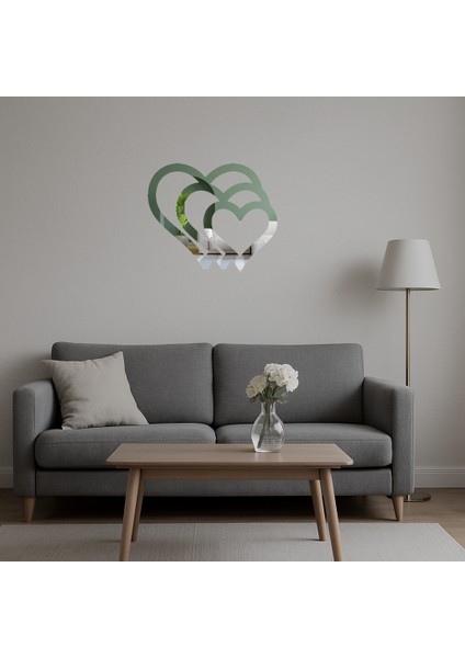 Estetik Kalp Motifli Aynalı Tablo - 13239-5018 indirimleri