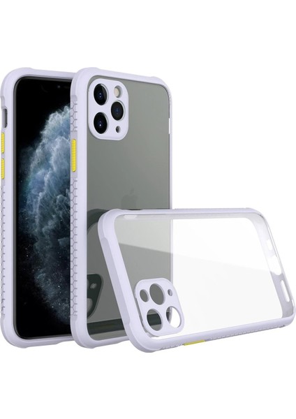 iPhone 11 Pro Kılıf Miami Şeffaf Silikon - Lila - 12948-1480