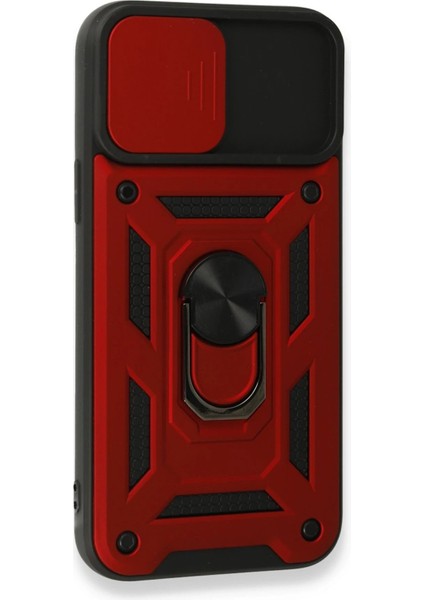 iPhone 15 Pro Max Kılıf Pars Lens Yüzüklü Silikon - Kırmızı - 14193-1463 modelleri