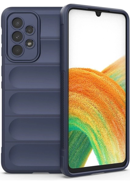 Samsung Galaxy A33 5g Kılıf Optimum Silikon - Lacivert - 16505-7645
