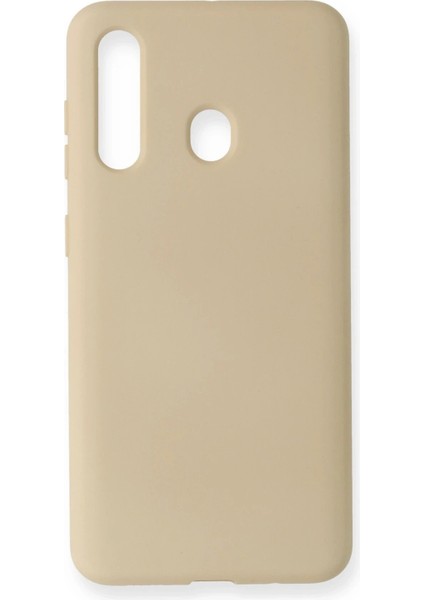 Samsung Galaxy M40 Kılıf Nano Içi Kadife Silikon - Kemik - 17768-3092